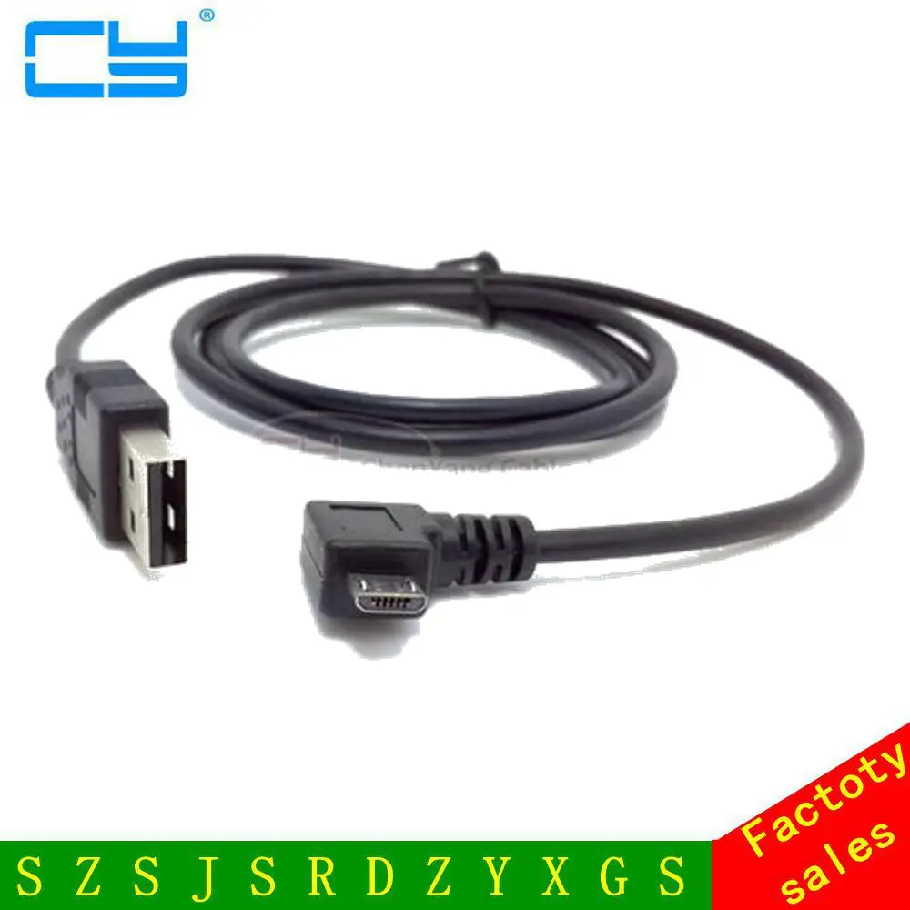 1 5 м влево/вправо под углом 90 градусов Micro USB Мужской к кабель для зарядки данных