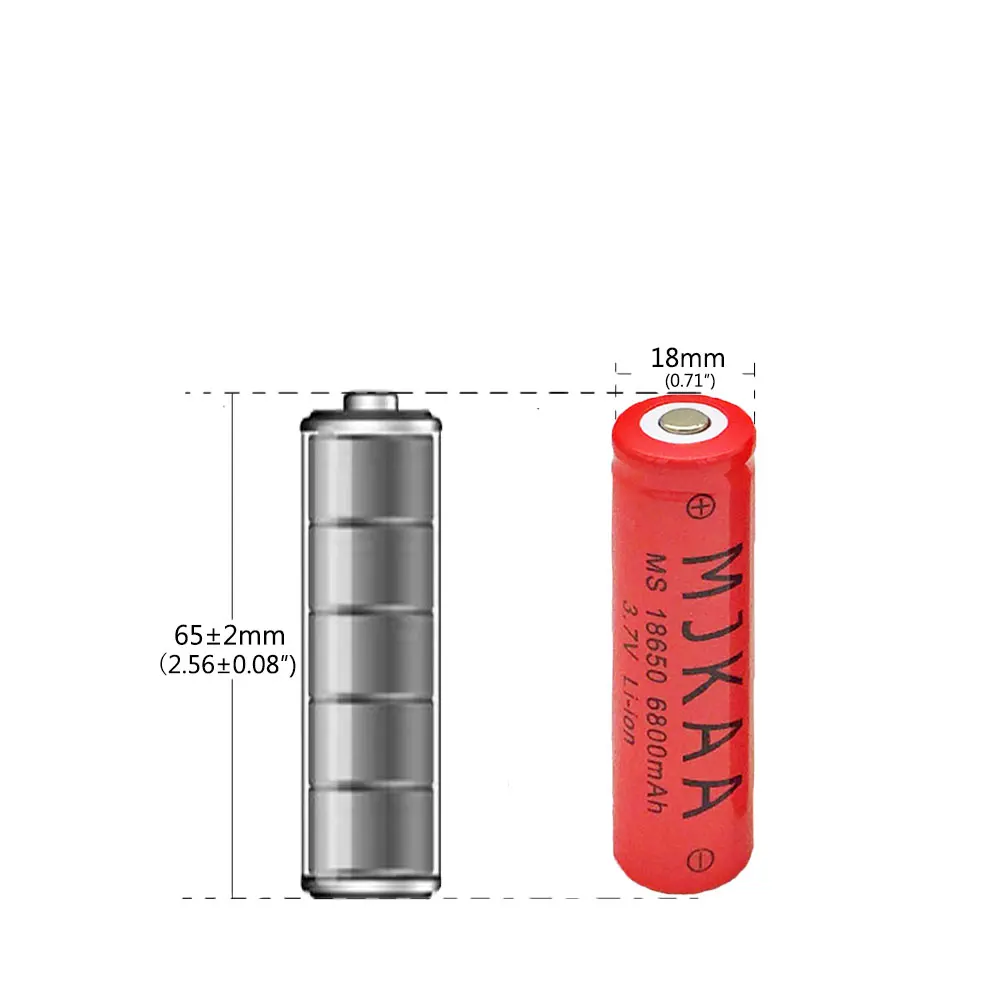 12 шт 6800mah 18650 перезаряжаемая батарея 3,7 v литий-ионные аккумуляторы для фонарика, фара, фонарь для езды