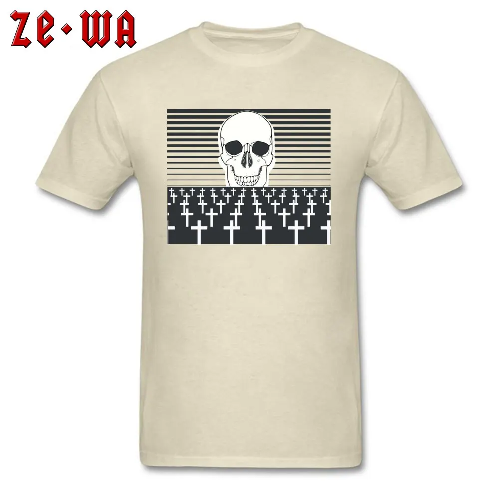 cemetery 147877 Tees Hot Sale Crew Neck Hip hop Short Sleeve All Cotton Men's Top T-shirts Casual Tops Tees Free Shipping cemetery 147877 beige
