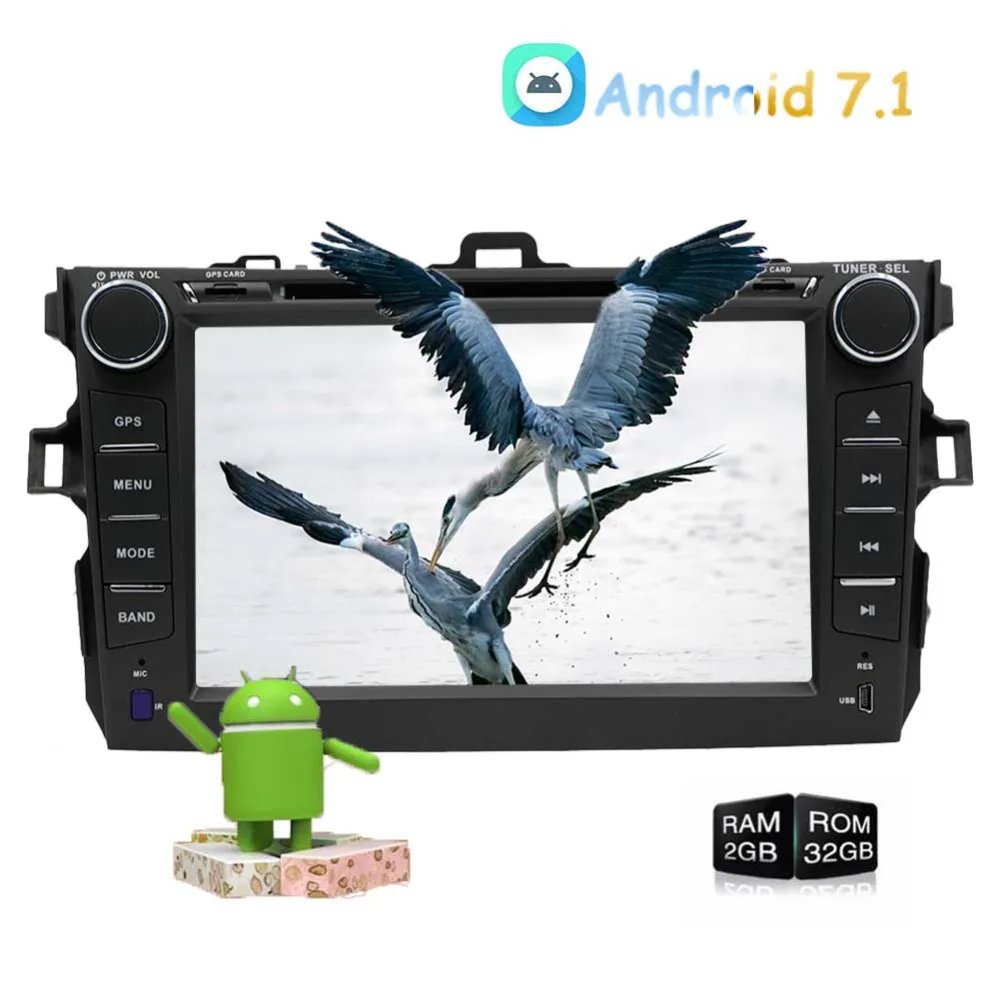 cheap 7 #039; #039; EinCar for COROLLA EX Android 7.1 FM AM Car Radio Stereo 2Din GPS Navigation Bluetooth USB SD Mirrorlink Steering Wheel