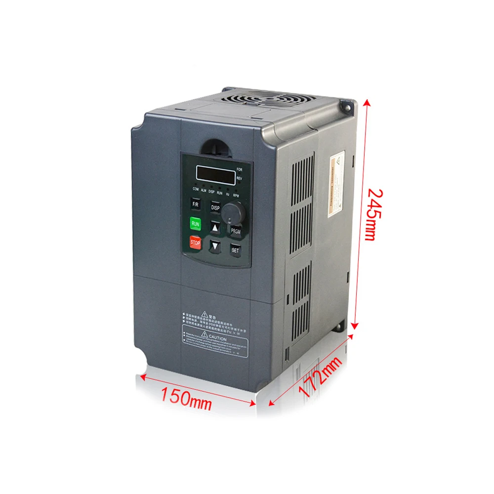 220V 5.5KW однофазный вход и 3 фазный выходной преобразователь частоты/регулируемый
