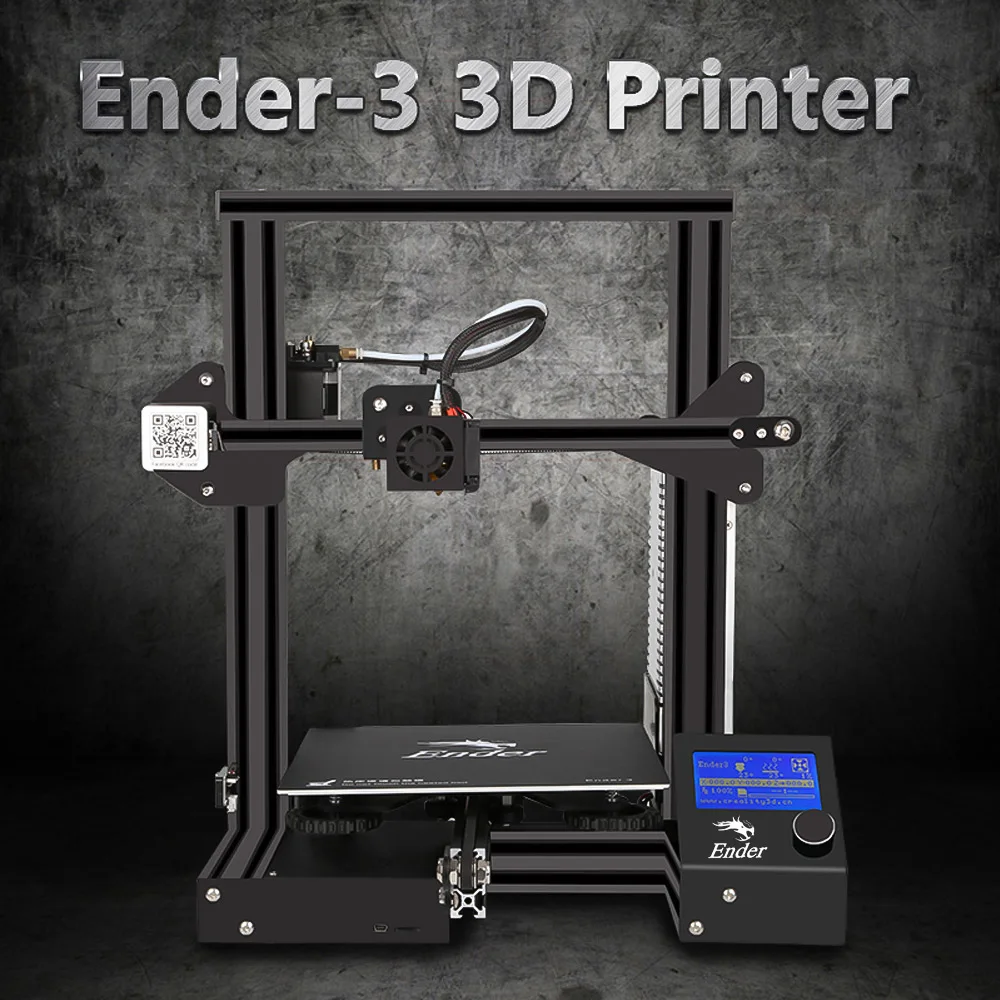 Crealité 3D Ender-3/Ender-3 Pro 3D imprimante kit de bricolage auto-assembler avec mise à niveau cv impression puissance Ender 3 imprimante 3D