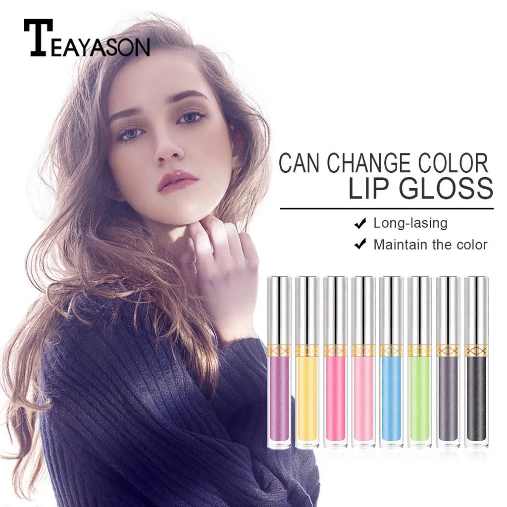 

Lip Gloss Color Changing Flower Shiny Beauty Lipstick Healthy Non-marking Make-up Moisturizing Long Lasting