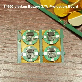 

10pcs/lot 14500 Lithium Battery Board 3.7v Single Mos Anti-overcharge Over-discharge Circuit Diy Fittings
