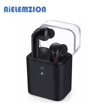 AiELEMZION Fun7 невидимые беспроводные Bluetooth наушники с микрофоном мини TWS бас стерео беспроводные с зарядным устройством