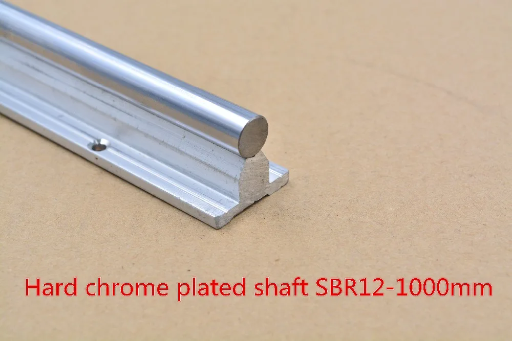 

SBR12 linear guide rail length 1000mm chrome plated quenching hard shaft for CNC