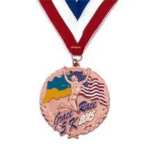 Sports Medal custom cheap hard enamel medals hot sales custom made metal 3D medal with ribbons Sports Medal custom cheap hard enamel medals hot sales custom made metal 3D medal with ribbons