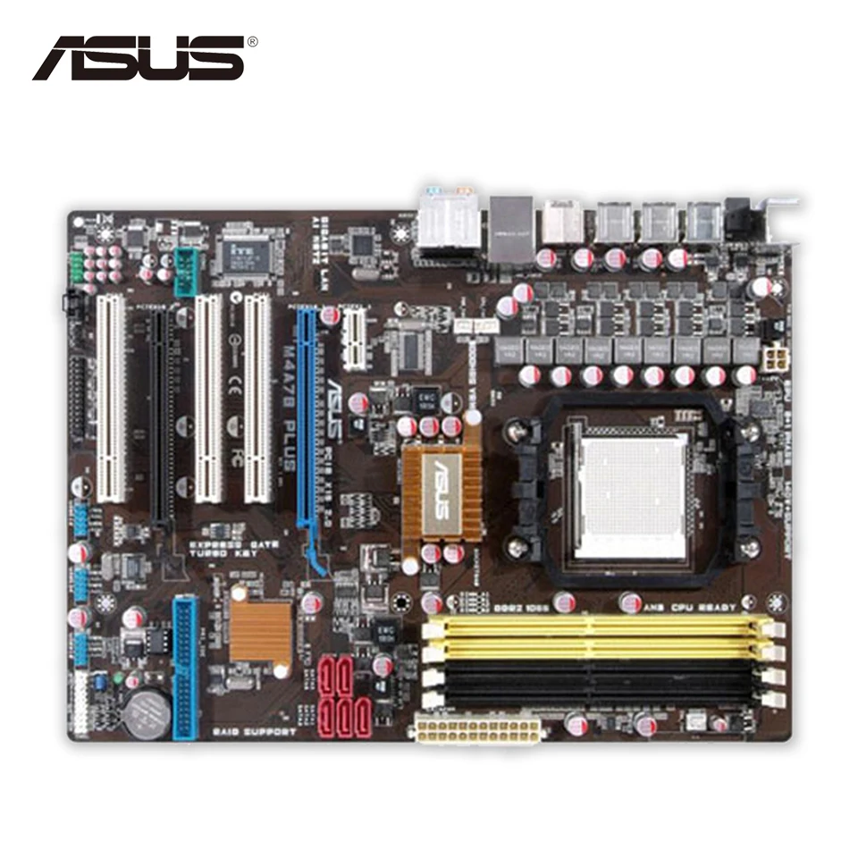 

Asus M4A78 PLUS Desktop Motherboard 770 Socket AM3 DDR2 SATA II USB2.0 ATX
