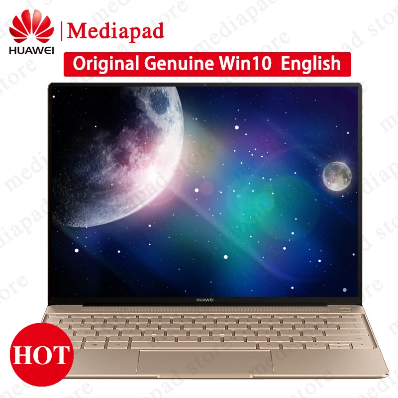 

13.0" Huawei MateBook X Intel Core i5-7200U 8GB RAM 256GB SSD Notebook Windows 10 IPS 2160x1440 Fingerprint WT-W09 Computer PC