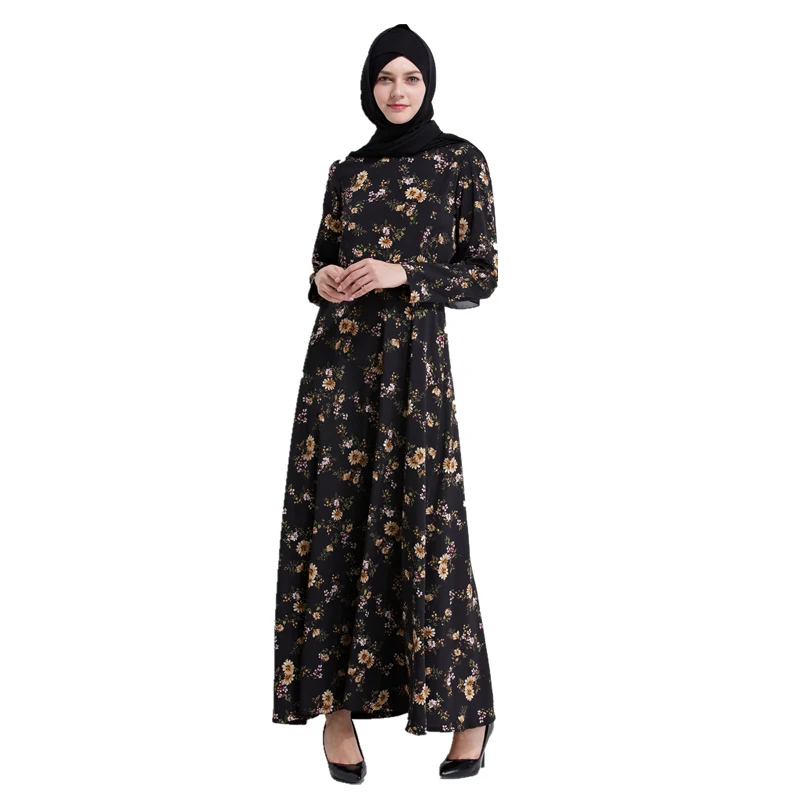 Платье Макси женское с принтом в турецком стиле|muslim abaya dress|islamic clothes turkeydress turkish