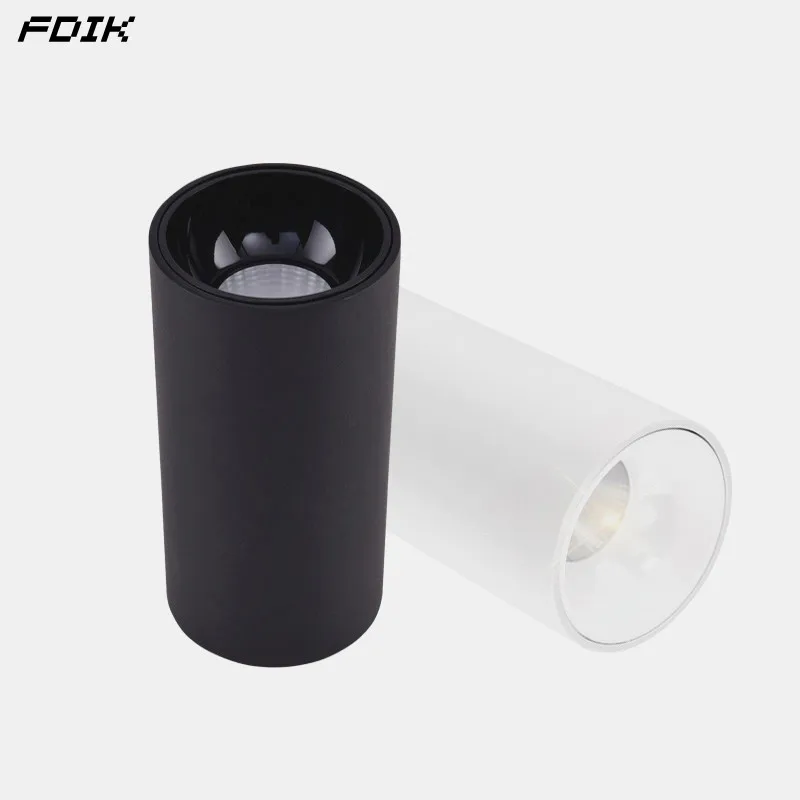 

Surface Mounted Cylindrical LED Downlights 10W15W COB LED Ceiling Spotlights AC110~240V LED Wall Lamps Background Wall Lighting