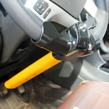 

Vechie Steering Wheel Lock Adjustable T-Type Anti-Theft Lock Self-Defense Manual Tool Safety steering wheel lock