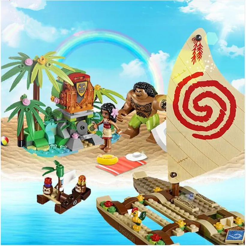 New Moana Ocean Voyage Restore The Heart Of Te Fiti Set Building Blocks