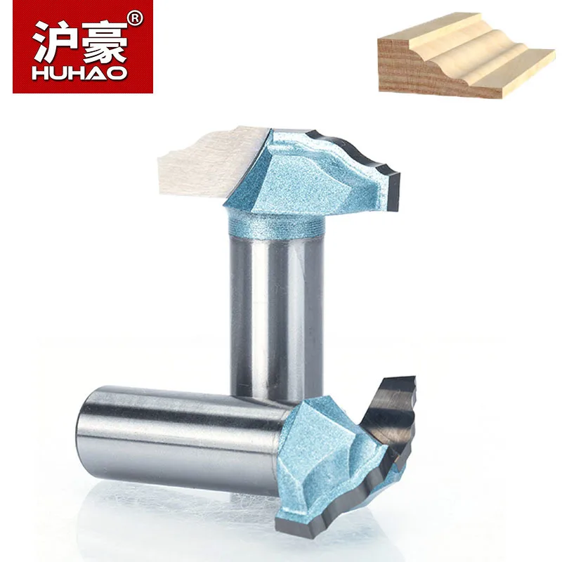 

HUHAO 1pc 1/2" Shank Trimmer Router Bits For Wood Tungsten Carbide Woodworking Engraving Endmill Tools For Hard Wood MDF