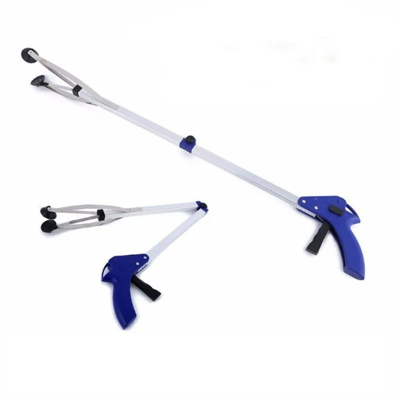 Convenient Foldable Garbage Pick Up Tool Grabber Reacher Stick Reaching Grab Extend Reach Garbage Clip For Home Outdoor Cleaning