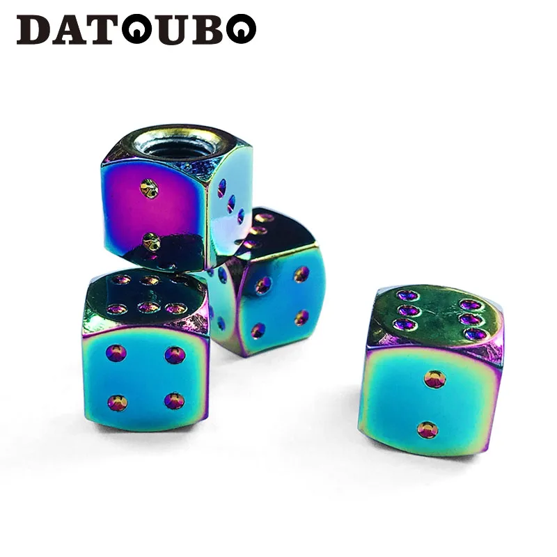 DATOUBO 16 шт. алюминиевые многонеоновые цветные кости дизайн крышки автомобильных колесных дисков, автомобильная шина мотоцикла колпачки клапана, колпачок для пылеудалителя