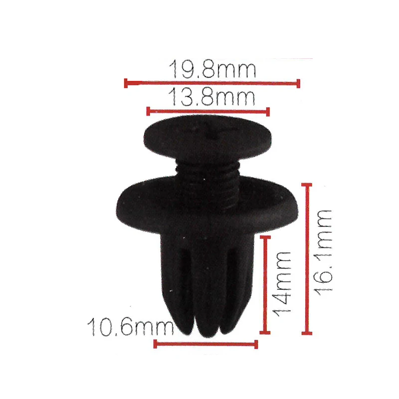 10x нейлоновый флэш накопитель для Honda Civic Odyssey Accord del Sol Acura RL 91503 SP0 003 C29|Клипсы и