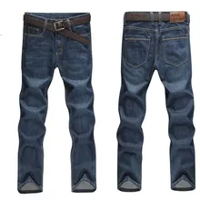 Весна и лето мужские плюс размер прямые брюки полная длина мужские повседневные джинсы свободные длинные брюки размер 52 50