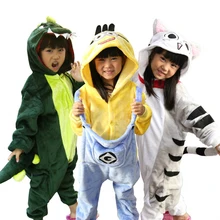 Pijamas para Meninos meninas sleepwear Totoro Dinossauro Pikachu Panda crianças Unicórnio Gato Porco Stitc Bebê pijama animal Pijamas das crianças
