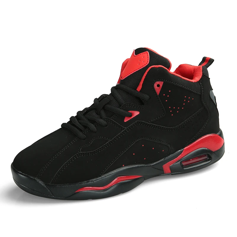 Парные баскетбольные кроссовки; Лидер продаж года; брендовая спортивная обувь для мужчин и женщин; Классные кроссовки Jordan на шнуровке; кроссовки; Лидер продаж; баскетбольные кроссовки в стиле ретро - Цвет: Красный