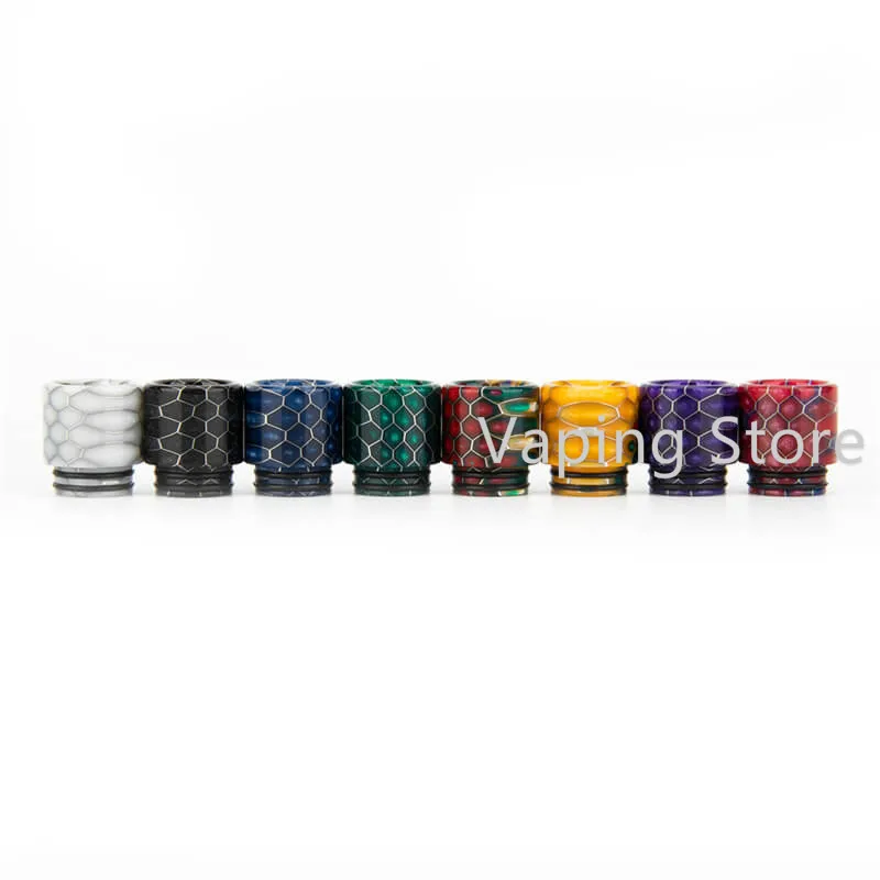 

Epoxy Cobra Resin 810 Drip Tip Honeycomb Wide Bore Uforce T1 T2/Horizon Falcon King/Innokin Plex Mouthpiece