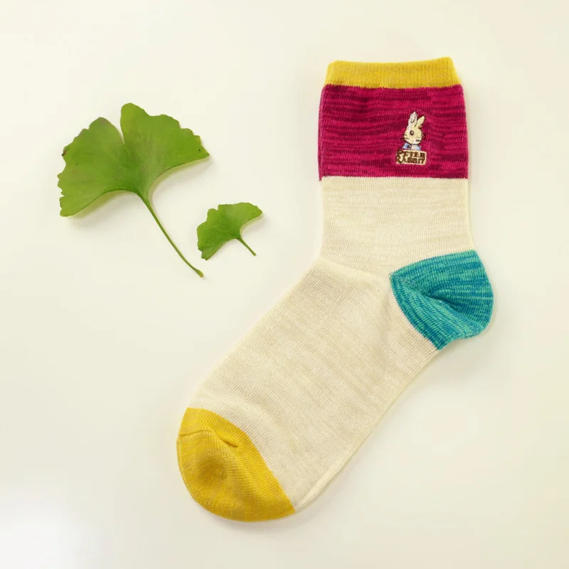 Забавные женские носки с изображением кролика Питера красивые хлопковые носки короткие носки с кроликом для девочек женские носки для девочек