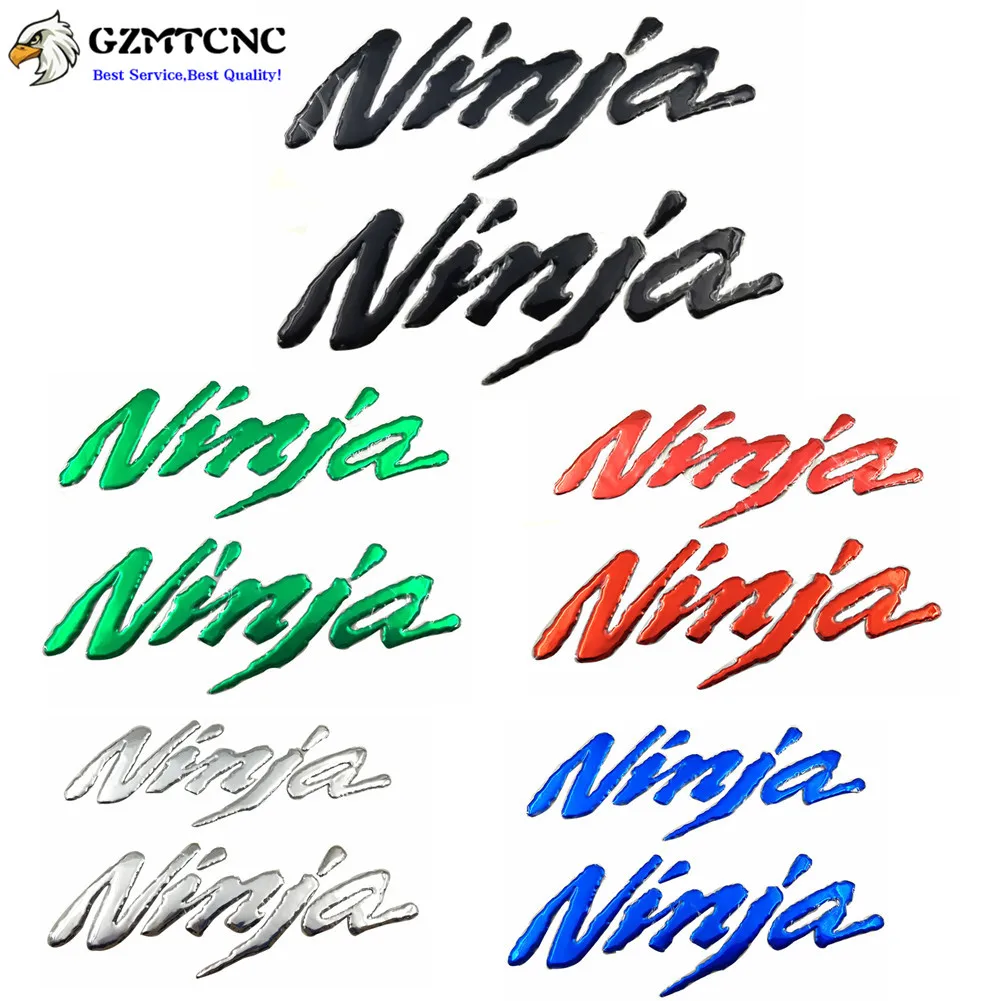 

Motorcycle Fuel Gas Tank Emblem 3D Decals Badge Sticker Logo Wheels Fairing Luggage helmet For KAWASAKI NINJA 250R 300R ZX6R
