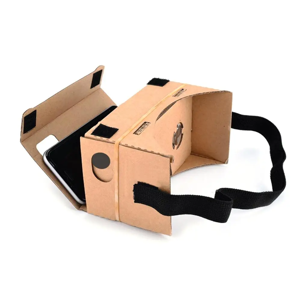 Голова установленный 3D VR картонная коробка стиль волшебные очки для мобильного