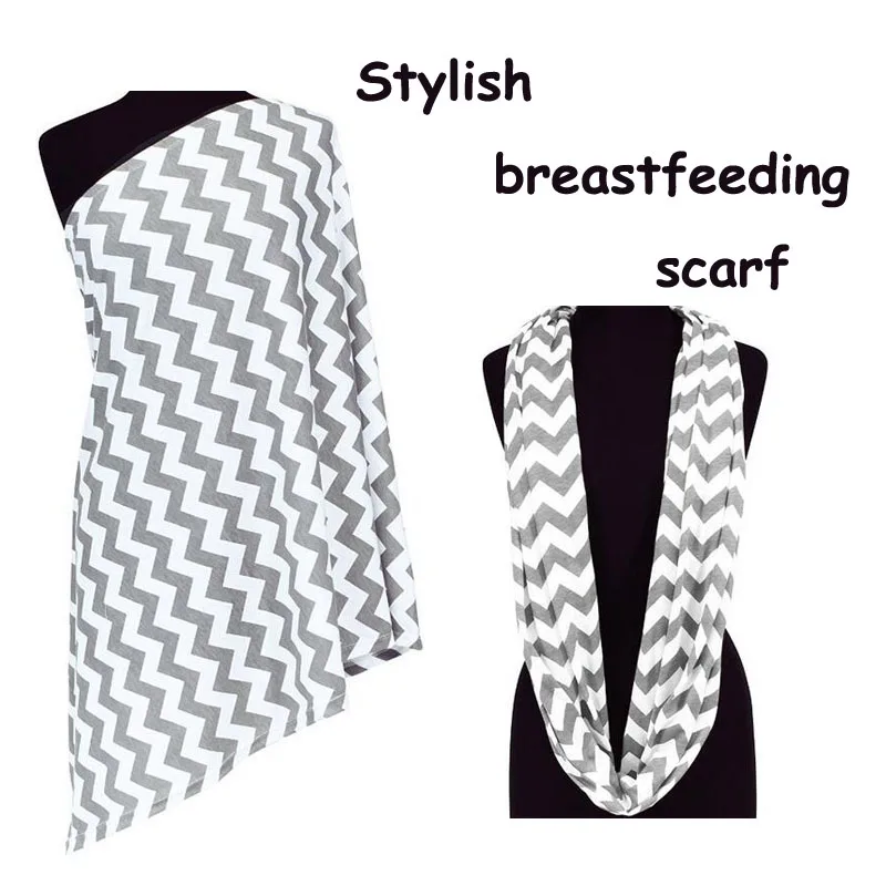 Stylish 100 Cotton Nursing Cover Infinity Nursing Scarf for