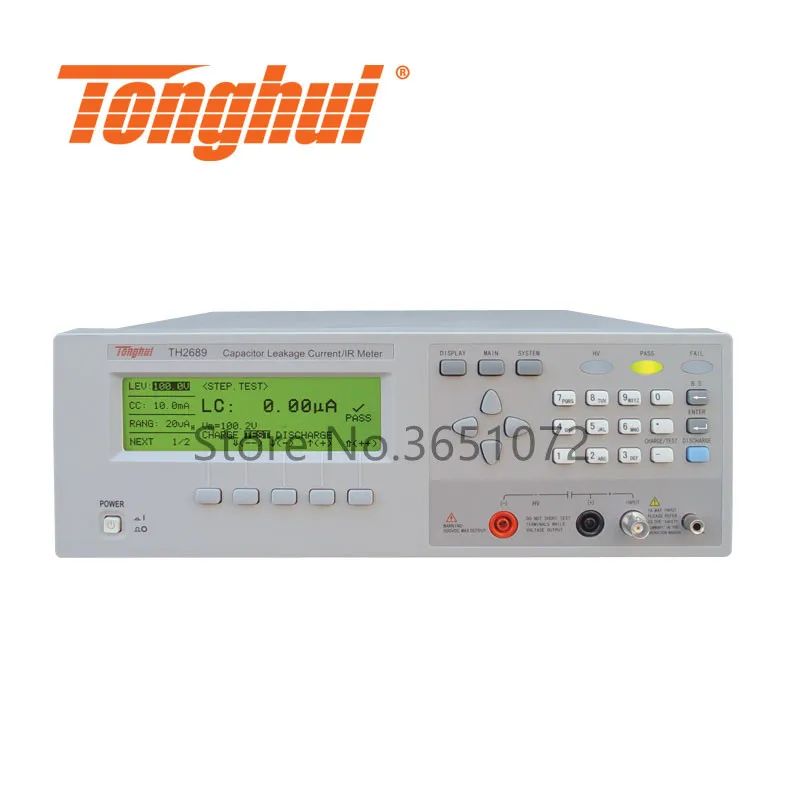 TH2689 0-800V Vlotage выходной ток утечки ИК измеритель, LC: 0-20.00mA; IR: 0.01kohm-99,99G Ом, максимальный зарядный ток 500mA