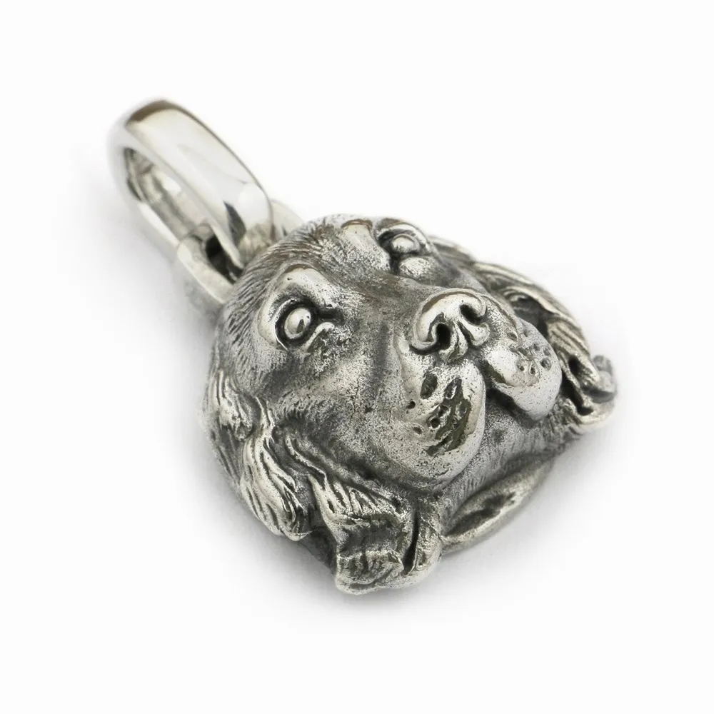

USA Located 925 Sterling Silver Cocker Spaniel Pendant Charms Small Animal Pendant TA37 4PX