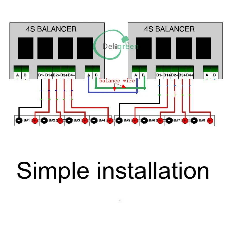 10 шт. 8 S/24 V QNBBM литиевая батарея эквалайзер балансировки BMS для LIFEPO4, LTO NCM LMO 18650 DIY пакет