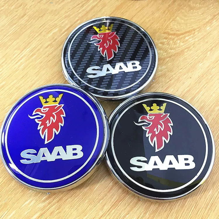 

4pcs 56mm 60mm 63mm 68mm Car Wheel Center Hub Cap Rim wheel Covers Emblem Badge For saab 9-3 9-5 9-2x 9-5x Wheel Center Hub caps