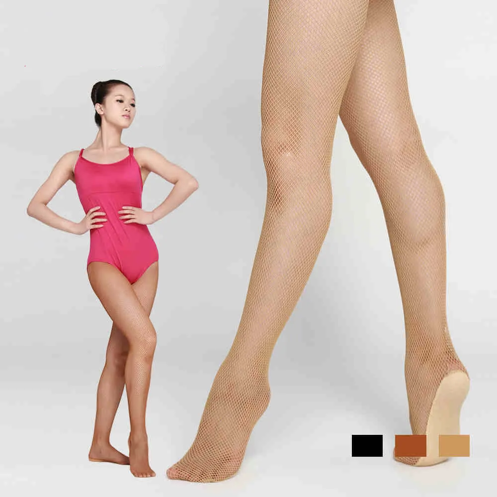 

Discount High Quality Hard Stretch Professional Latin Fishnet Dance Seamless Tights Ballroom Latin Dance Dress for Women