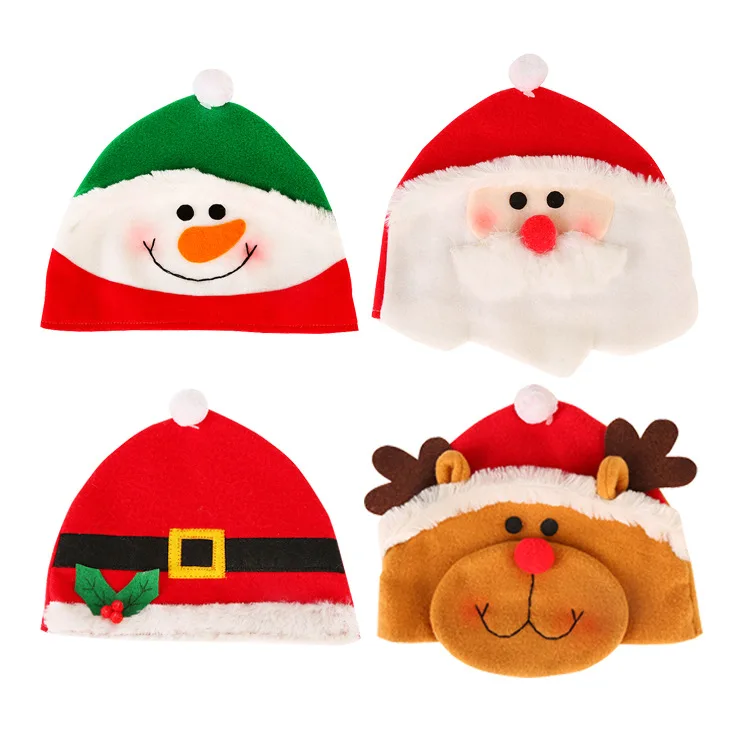

MIARA.L Blasting Christmas decorations dress up gift cute cartoon snowman Santa elk children Christmas hats