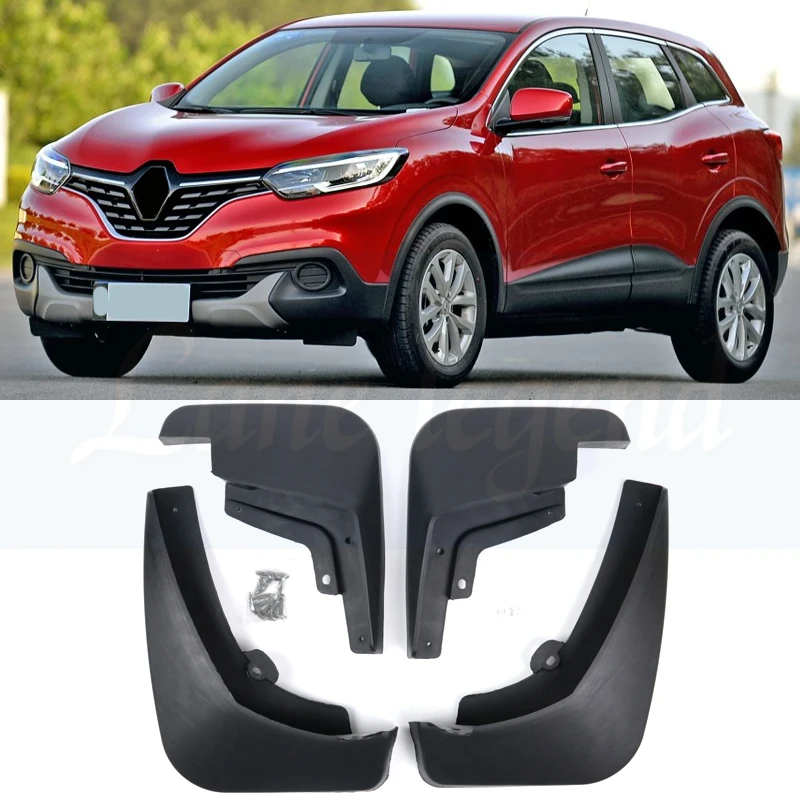 

4pcs Car Front Rear Fender Flares Splash Guards Sludge Flaps Mud Flaps Mudguards For Renault kadjar 2015 2016 2017 2018