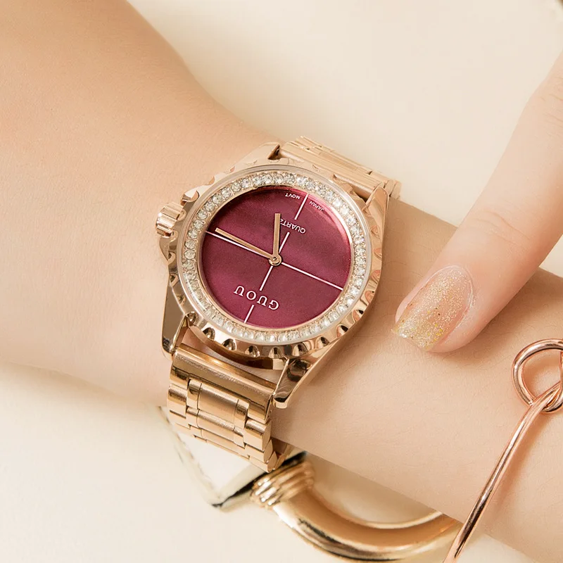 

New Stylish Watch, Shell and Water Style Girls'Watches Fashion Steel Belt Designer Brand Deluxe Women's Wear