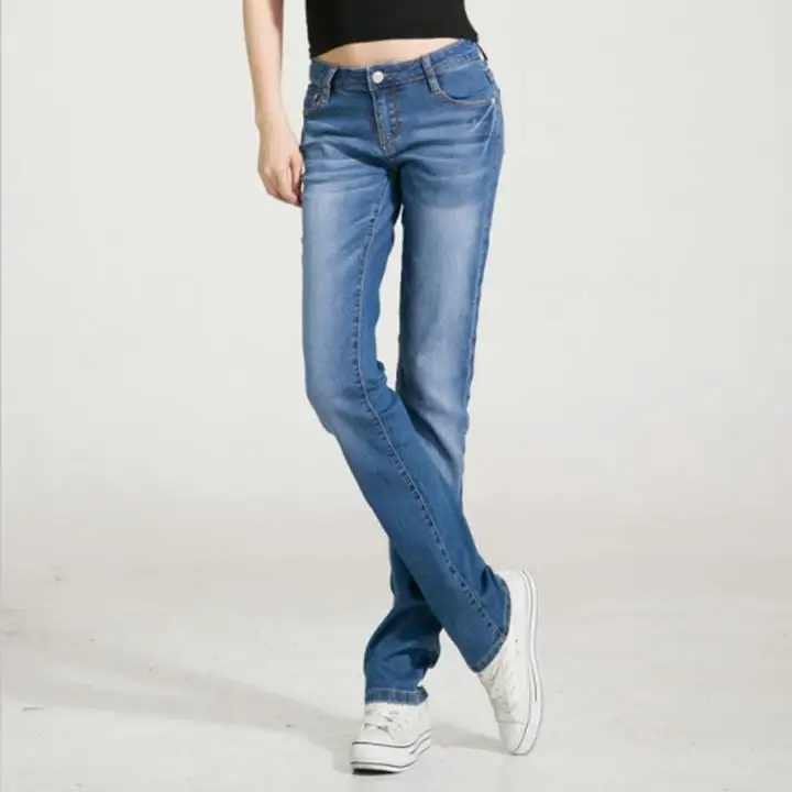 Женские весенние однотонные тонкие прямые джинсы больших размеров, женские осенние брюки больших размеров d с разрезами, женские узкие отбеленные брюки