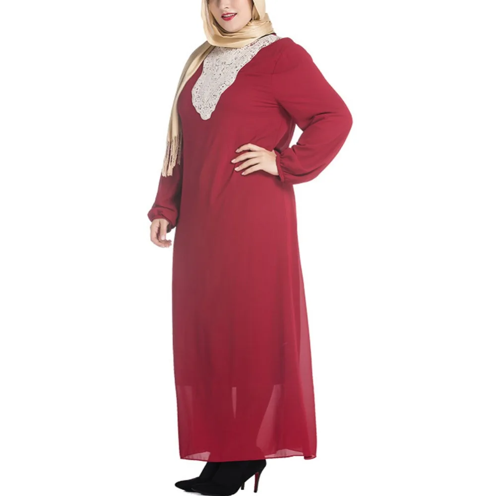 Мусульманское женское платье плюс Размеры 7XL элегантный Турецкая исламский халат кафтан Абаи одежда для хиджаба с аппликациями