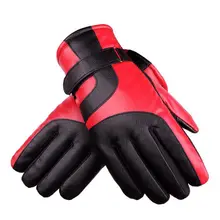 Открытый мужские восхождение лыжные перчатки Сноуборд Снег перчатки из искусственной кожи теплые Зимние перчатки для спорта на открытом воздухе