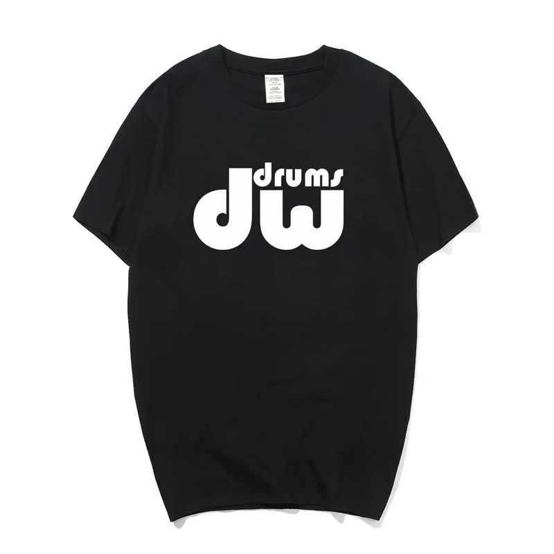 Summer DW Drum T Shirt Men O neck Cotton Short Sleeve Music Rock