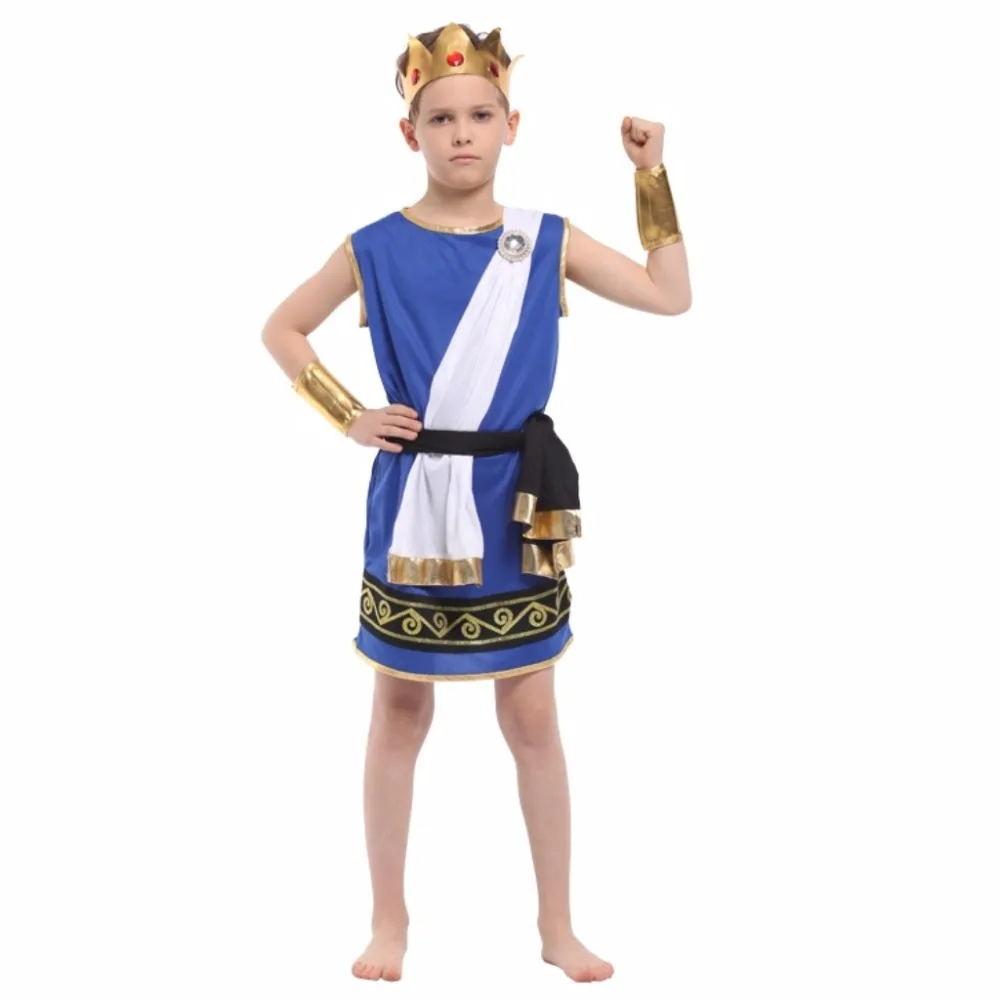 Шанхай история мальчик этап Костюмы для косплея Zeus дети играют Наряжаться Косплэй новый мальчик костюмы на Хэллоуин