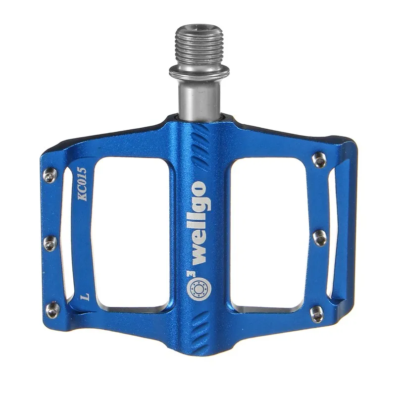 Оригинальные веллго KC015 алюминиевые ЧПУ MTB велосипедные Педали Спорт на открытом воздухе горный велосипед Сверхлегкий подшипник педаль детали велосипеда 3 вида цветов - Цвет: Синий