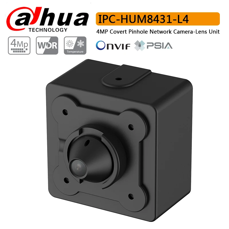 Оригинальная сетевая камера Dahua IPC HUM8431 L4 4 МП с скрытым отверстием для объектива 2 8