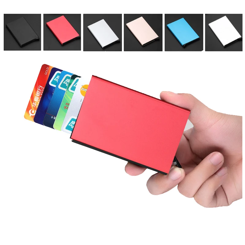 Automatically eject Credit Card Holder Solid Color Metal Bank Credit Card Package Business Card Holder Case Cartridge цена Automatically eject Credit Card Holder Solid Color Metal Bank Credit Card Package Business Card Holder Case Cartridge цены онлайн