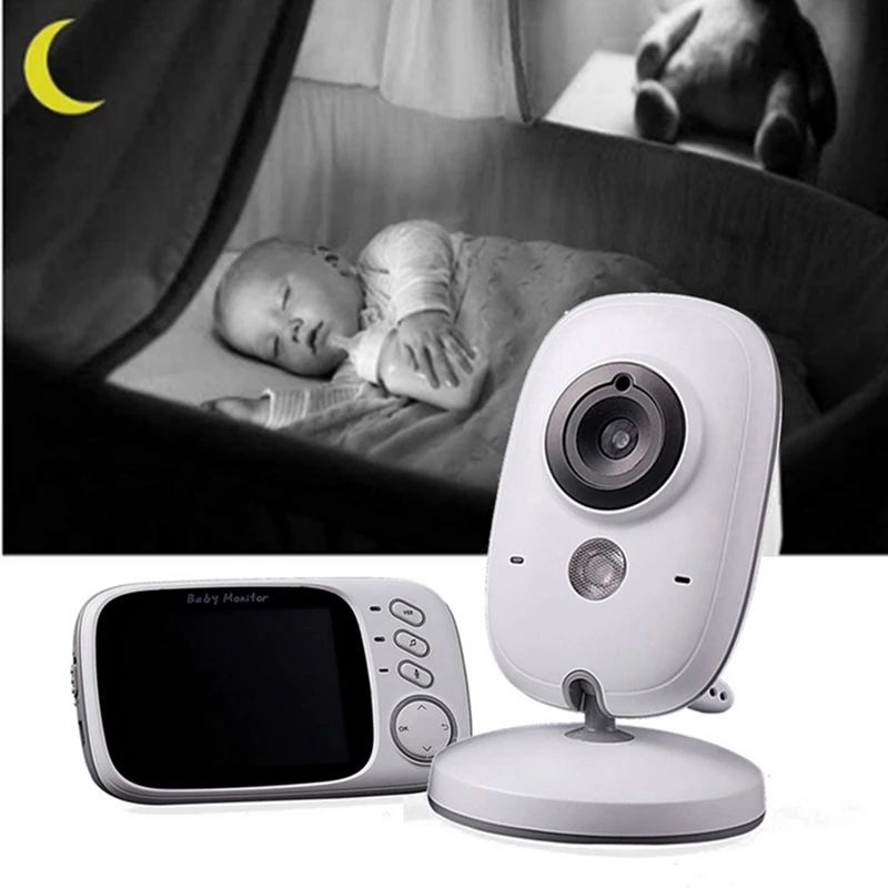 Bezprzewodowy niania elektroniczna Baby monitor VB603 2.4GHz 3.2 cal wyświetlacz LCD wideo z Night Vision monitorowanie temperatury telefon dla dzieci monitor audio Bezprzewodowy niania elektroniczna Baby monitor VB603 2.4GHz 3.2 cal wyświetlacz LCD wideo z Night Vision monitorowanie temperatury telefon dla dzieci monitor audio