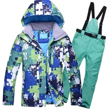 Мужской лыжный костюм ветрозащитная водонепроницаемая Спортивная одежда для отдыха на природе для катания на лыжах Супер Теплая Лыжная куртка для сноуборда+ Брюки утепленные теплые