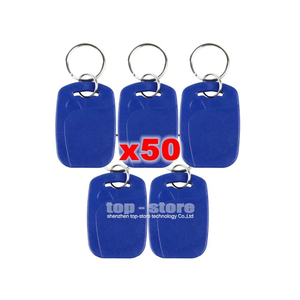

DIYSECUR 50pcs/lot Plastic125Khz RFID Card Keyfobs for Access Control System Or Other Smart RFID Reader Door Key