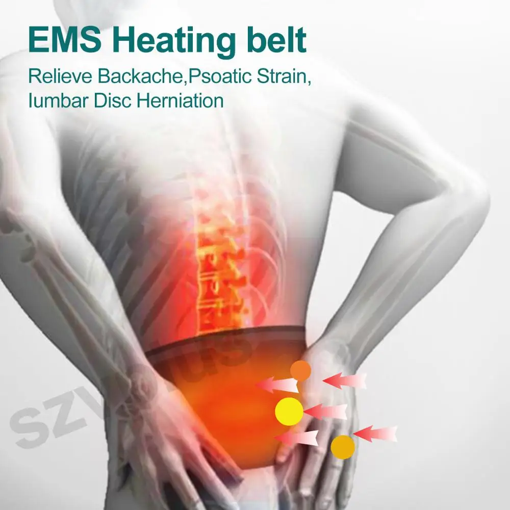 EMS нагревательный пояс для похудения электрический массаж импульсов EMS тренажер акупунктурный стимулятор мышц Миостимулятор для физиотерапии