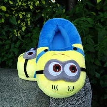 IVI One Size 3D Winter Warm slippers Despicable Me Slippers Minion Stewart Figure Shoes Plush Toy Home Slipper